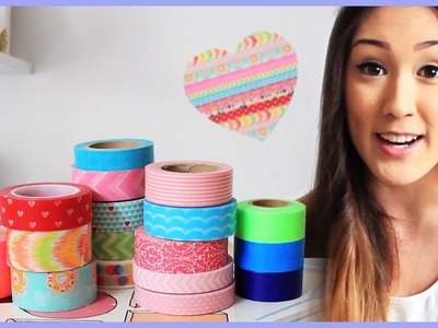 Room Decor DIY with Washi Tape - Makeup Brush Holder, Wall Decor, and Tea Lights from LaurDIY