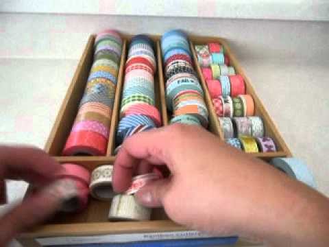 Scrapbooking: New washi.paper tape storage idea!