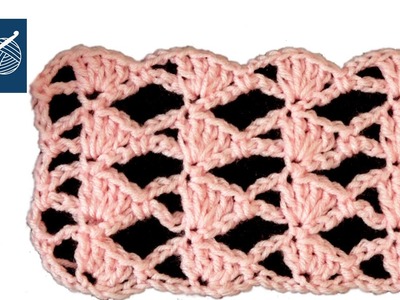 Slanted Crazy Crochet Geek Baby Blanket, Scarf, Shawl Left Hand