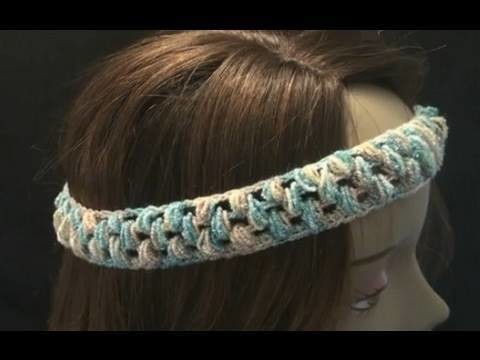 Stretchy Crochet Headband - Puff Stitch Crochet Geek