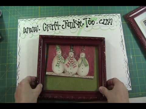 Video #67 - Crafty Gift Snowman Card Frame.wmv