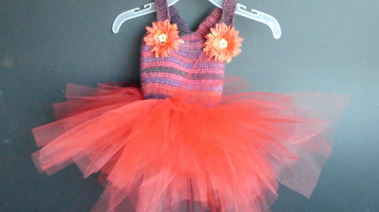 WATCH How To Crochet "Tutu Dress" (4 Righties)