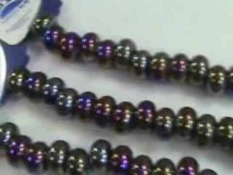 Wholesale beads for wholesale supply blue porcelain bead AB finish wholesalesarong.com