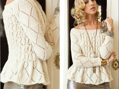 #2 Smocked Pullover, Vogue Knitting Holiday 2012