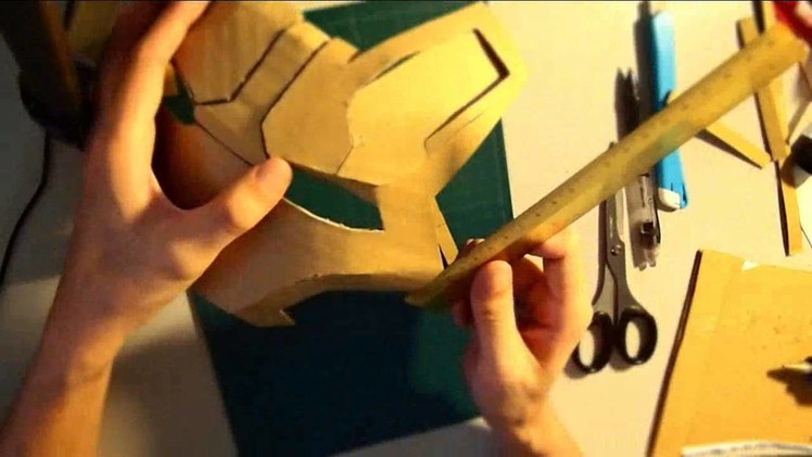 #29: Iron Man Mark 42 Helmet DIY 3.8 - Faceplate (cardboard, long video)