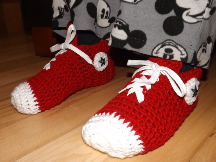 Crochet Converse Sneakers For Adult