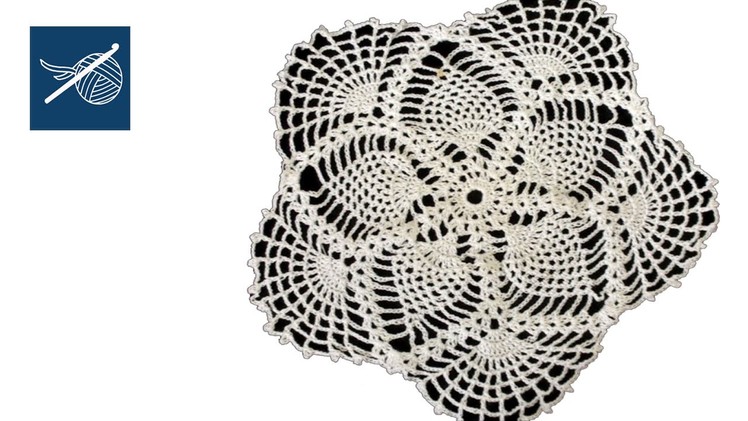 Crochet Lace Pineapple Doily - Left Hand Crochet Geek
