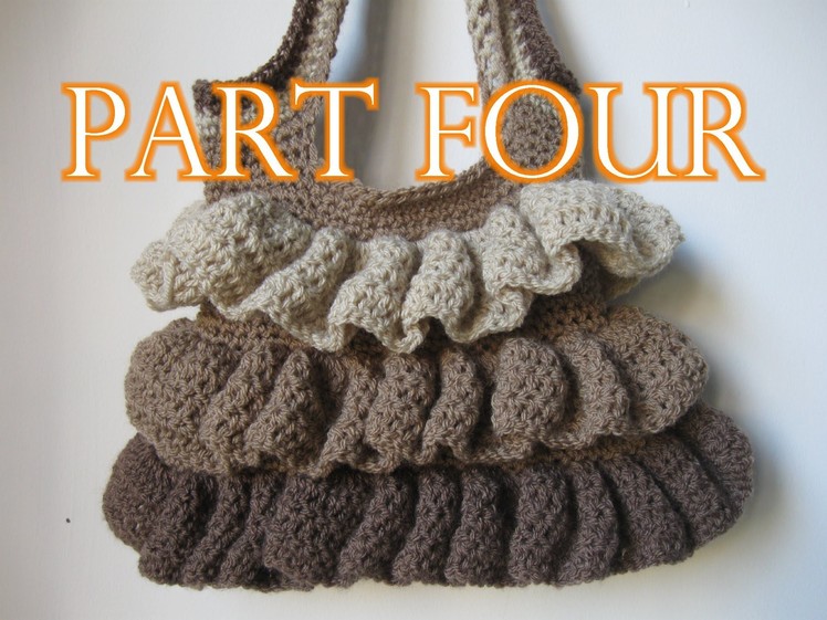 Crochet Ruffle Bag Tutorial pt 4