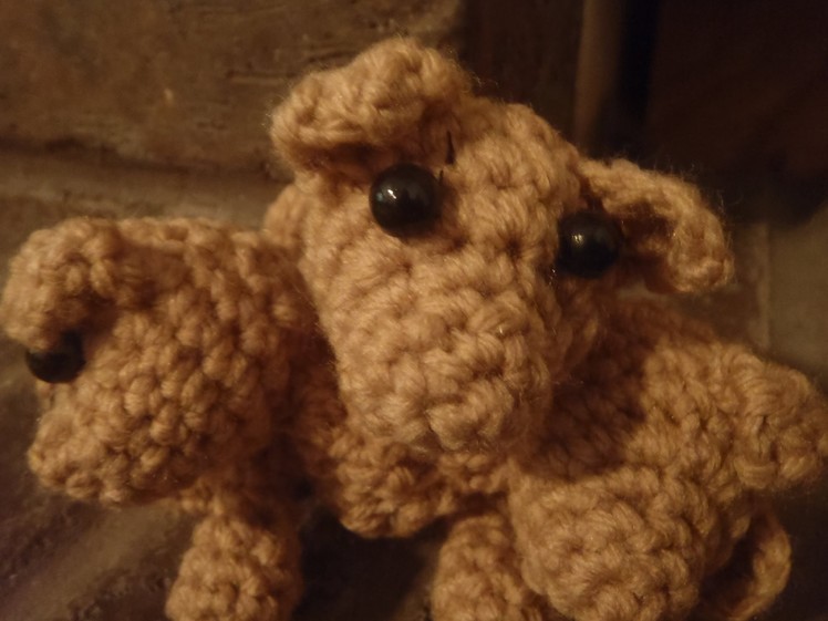 Crochet Three Headed Dog, Cerberus Puppy