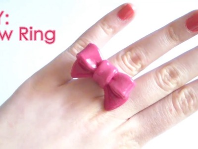 DIY: Bow Ring - with Polymer Clay