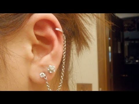 DIY: Cuffed Earring with Chain (fake a piercing)