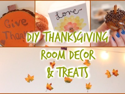 ♡ DIY Fall Room Decor & Snacks: Thanksgiving Edition!