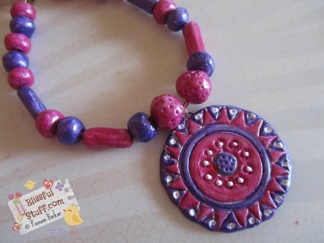 DIY -  How to make beautiful necklace using m-seal, M-seal Necklace Tutorial