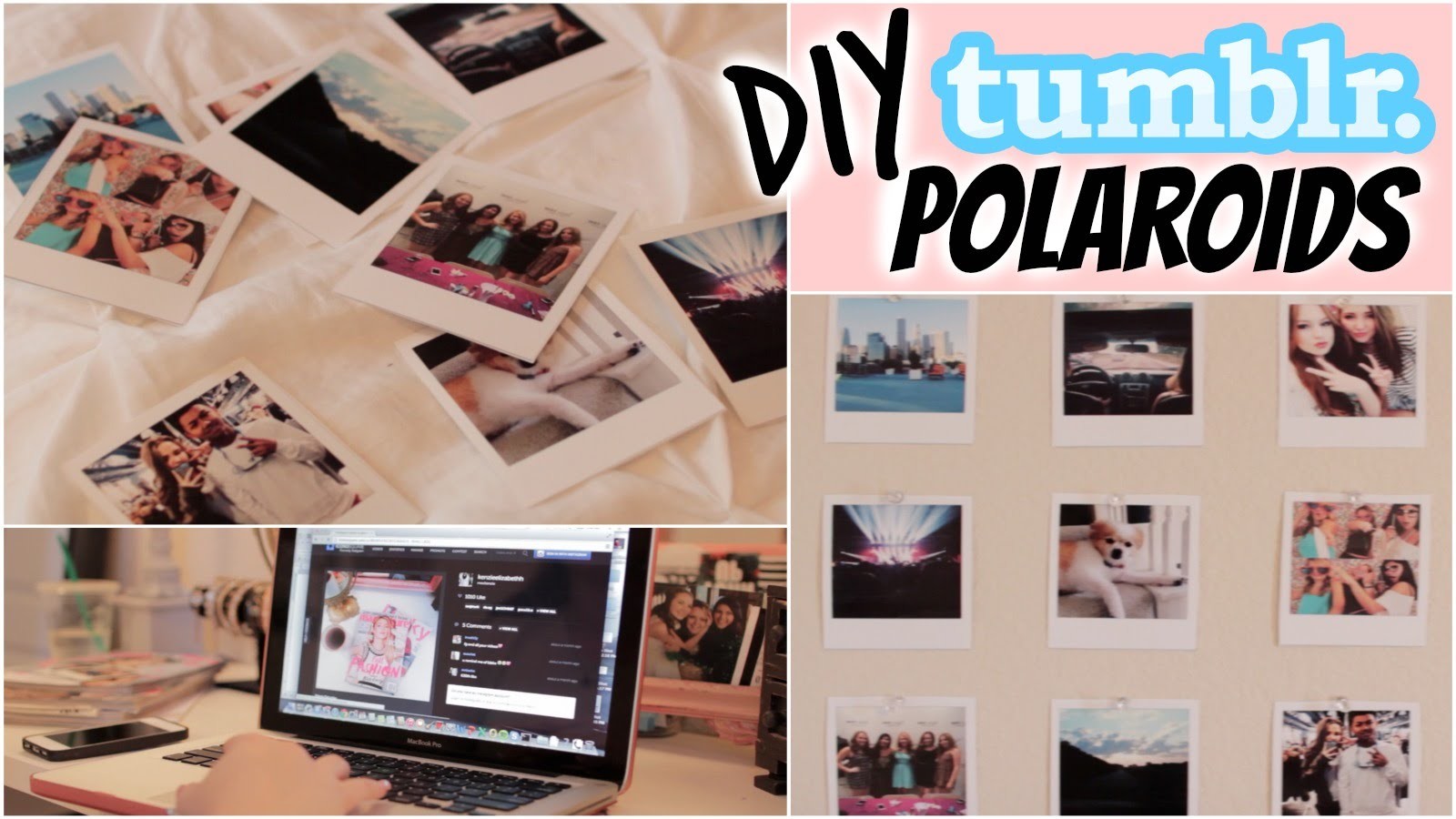 DIY Polaroids (Tumblr Inspired Room Decor) | Cheap & Easy