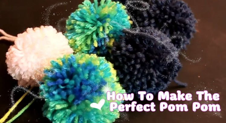 DIY: Super Easy Circular Pom Pom Balls