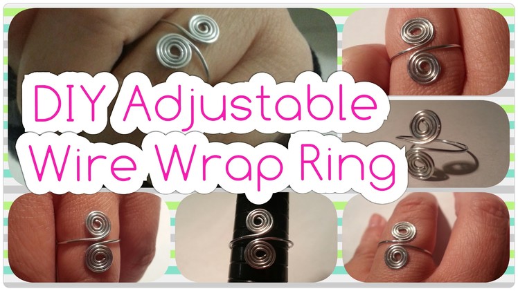 Easy DIY Adjustable Spiral Wire Wrap Ring Tutorial