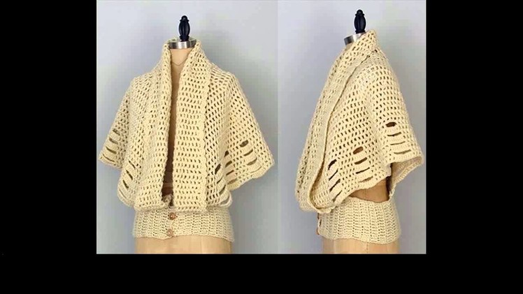 Free crochet crochet shrug project