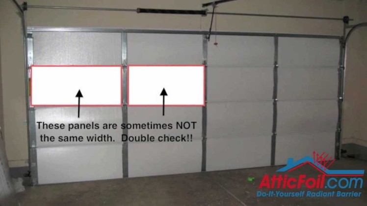 Garage Door Insulation - DIY Radiant Barrier