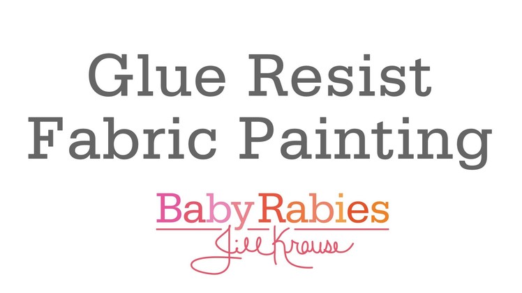 Glue Resist Fabric Painting- An Easy Craft!