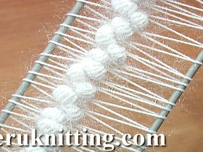 Hairpin Crochet Beautiful Strips Tutorial 21 Puff Stitches in the Middle