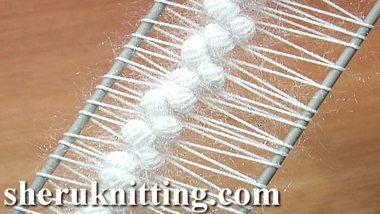 Hairpin Crochet Beautiful Strips Tutorial 21 Puff Stitches in the Middle