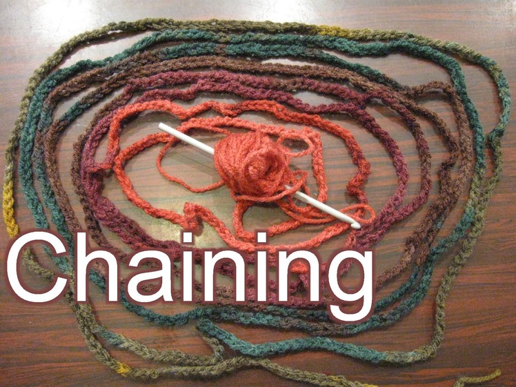How to Chain & Hold Your Yarn - Slow Motion - Beginner Crochet
