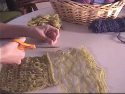 How to Crochet a Scarf : How to Make Decorative Scarf Fringe for Crochet