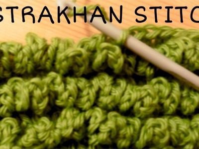 How to crochet the ASTRAKHAN stitch (curly, lamb)