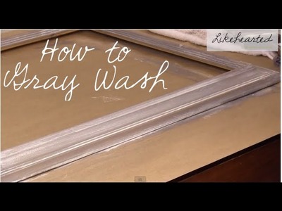 How to Graywash Frames - Restoration Hardware Rustic Modern Look