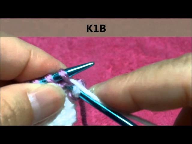 How to knit K1B