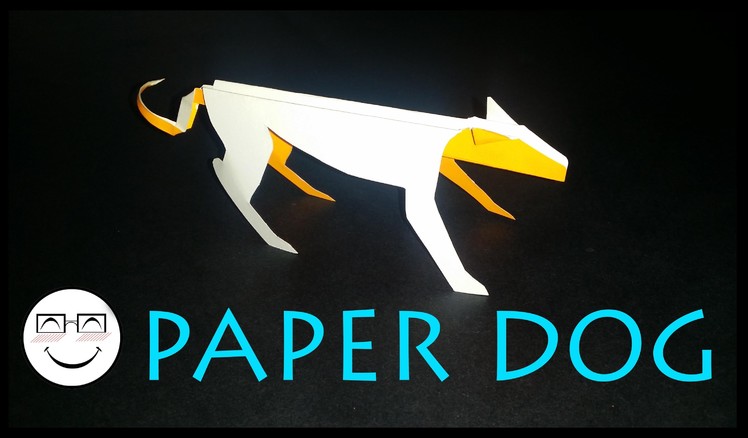 How to make a quick and easy origami.Kirigami dog  by -vyouttar origami-