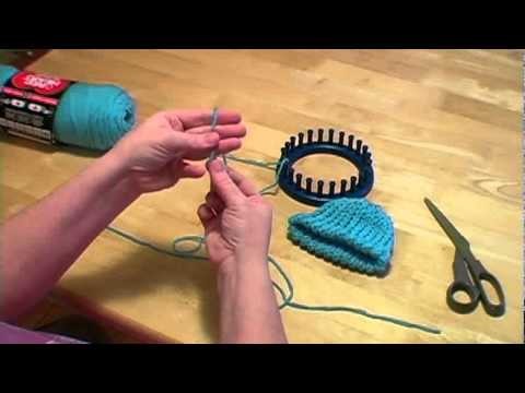 Knitting a Loom Hat with Pom pom Part II