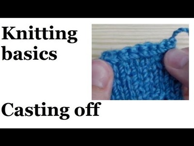 Knitting basics - casting off for left handed