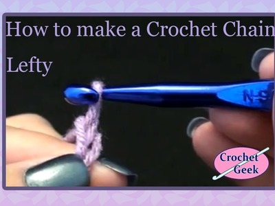 Left Hand How to make the Crochet Chain Beginner Stitches
