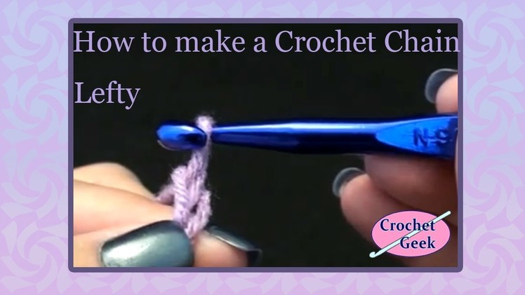 Left Hand How to make the Crochet Chain Beginner Stitches
