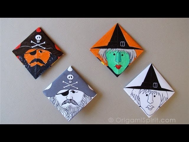 Make a Corner Origami Bookmark - Marcapáginas Esquinero