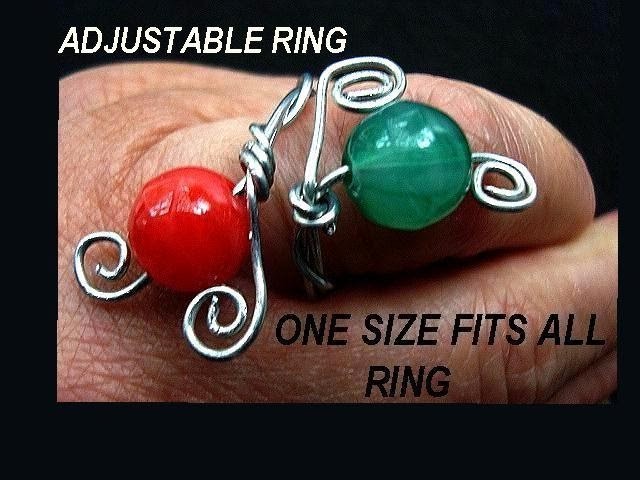 MAKE AN ADJUSTABLE WIRE RING, one size fits all