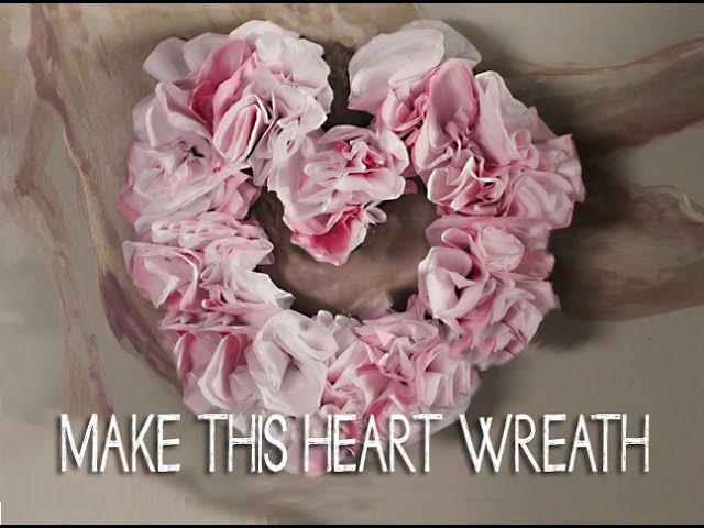 Make this Flower Heart Wreath