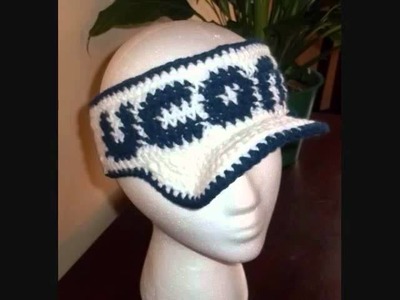 New items: Crochet headwear, tams, beanies, visors, headbands