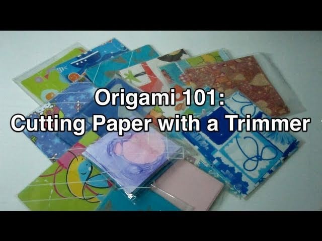 Origami 101: Cutting Perfect Square Paper With a Trimmer