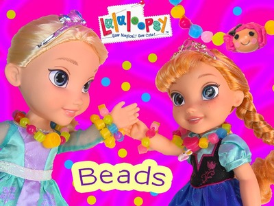 Queen Elsa Princess Anna Lalaloopsy Pop Beads Crumbs Sugar Cookie Disney Frozen Toddlers Necklaces