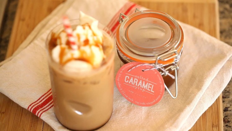 Salted Caramel Syrup for Coffee Recipe || KIN DIY