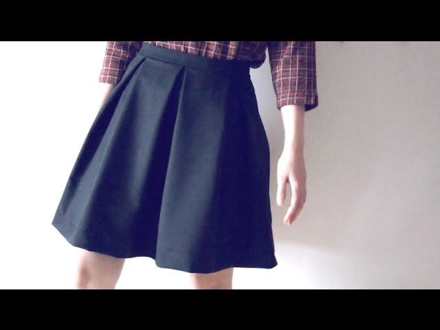 Sewing + DIY Box Pleated Skirt