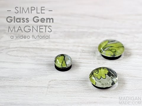 Simple DIY Glass Gem Magnets
