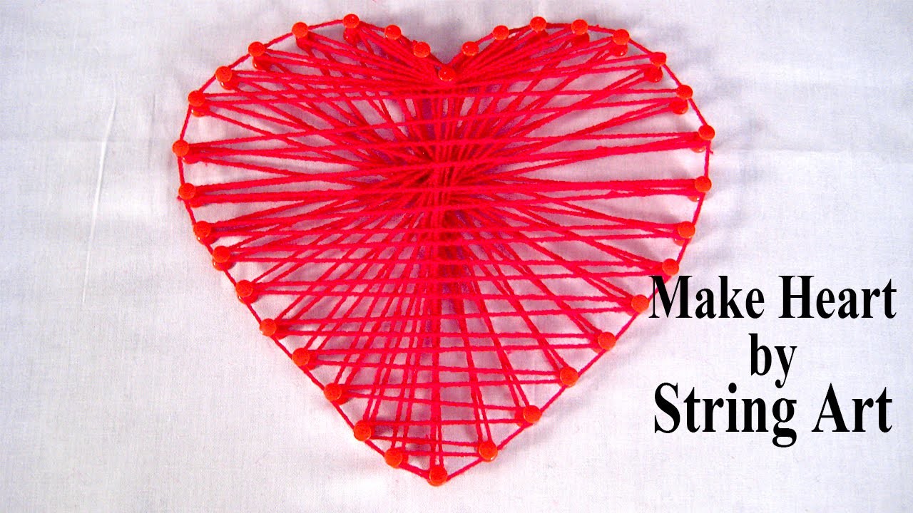 String Art Patterns How To Make String Art Heart Pattern By Sonia Goyal