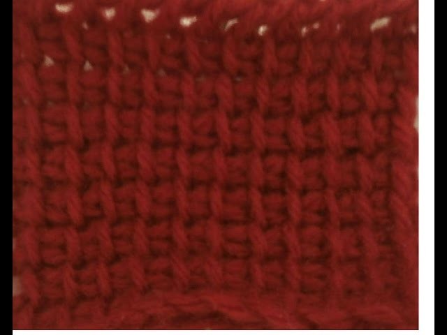 Tunisian Crochet - Afghan Stitch