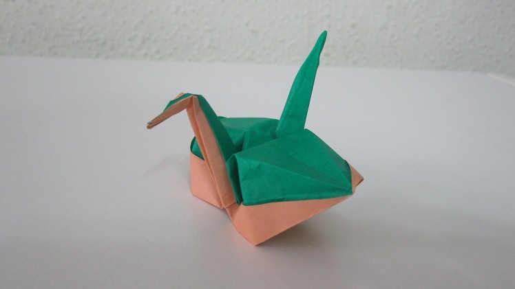 TUTORIAL - Origami Plump Crane from the book "Crane Origami", Creator: Masahiko Ogawa