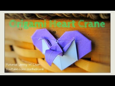 Valentine's Day Crafts - Origami Heart & Crane | How to Fold Crane & Heart - Paper Crafts