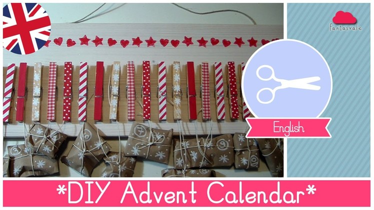 Christmas Crafts: Tutorial How to make a DIY Advent Calendar with clothes pins