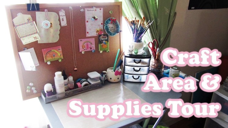 Craft Area & Supplies Tour! *UPDATED*